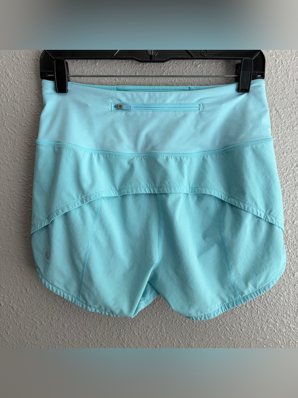 Lululemon Speed Up High-Rise Lined Short 4" Cyan Blue W7BBFT - Picture 3 of 10